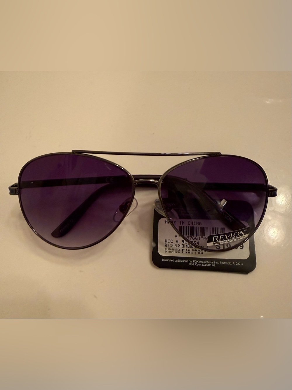 💜 Revlon Women’s Aviator Sunglasses with Purple Tinted Lenses 💜